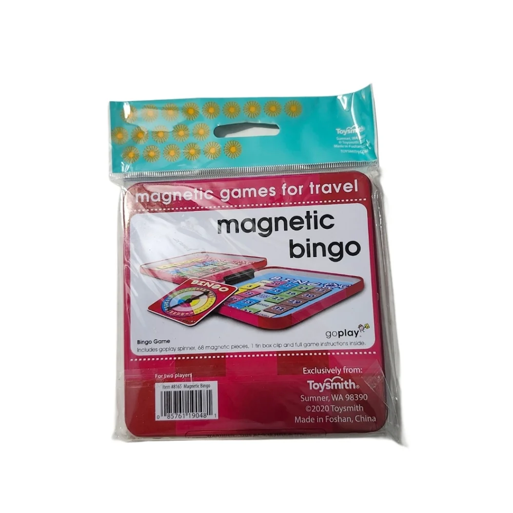 NEW  Toysmith  4  Magnetic Games   Bingo   Four In A Row  Hangman   Tic Tac Toe